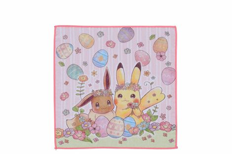 ハンドタオル Pikachu&Eievui's Easter