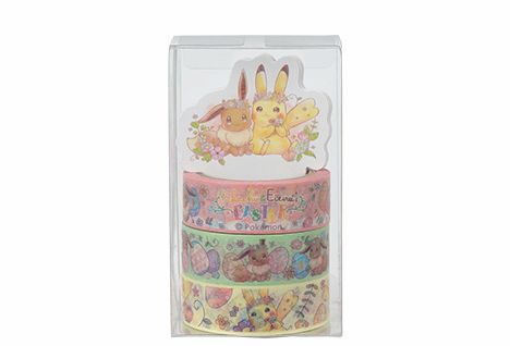 マスキングテープ3本セット Pikachu&Eievui's Easter