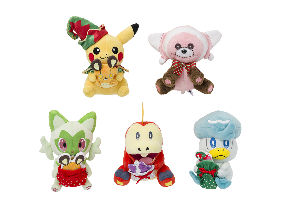 ぬいぐるみピカチュウ＆デデンネ Pokemon Christmas Toy Factory